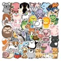 Cute cartoon animal stickers, diverse cute designs for DIY decoration and crafting. - 50 Pcs Cartoon Animals E
