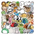 Cute cartoon animal stickers pack, waterproof vinyl stickers for laptop phone case water bottles. - 50 Pcs Cartoon Animals F