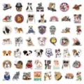 Bulldoggen Aufkleber wasserdichte Graffiti Sticker Set für Laptop Koffer Gitarre Skateboard. - 50 Stk. Stil A Bulldogge