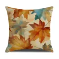 Autumn watercolor maple leaf linen pillowcase, Nordic style decorative cushion cover for home sofa. - 45 Size Linen Pillow Cover (Without Core) Single-Sided Print