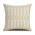 Geometric pattern linen cushion cover for living room sofa, modern decorative throw pillow. - 1JH (1)