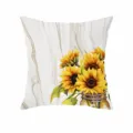Sunflower decorative throw pillow cover floral cushion case for home sofa bed decor style - 08