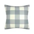 Blue and white plaid pillowcase, classic buffalo check cushion cover for home sofa decor. - 08
