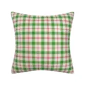 Christmas plaid pillow cover, red and green decorative cushion case for sofa home decor. - 14