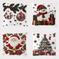 Christmas throw pillow covers set festive sofa cushion cases for holiday home decor - 45x45cm / SDY-007