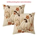 Autumn harvest pumpkin pillowcase retro Thanksgiving sofa cushion cover home decor pillow cover - 45x45 Square (No Insert) / Style 2