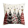 Christmas pillow cover decorative cushion faux linen winter holiday sofa home decor - Single Pillowcase / SDF-014