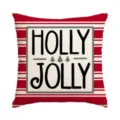 Christmas pillow cover red white stripe holiday cushion decorative pillowcase for sofa home decor - Single Pillowcase / SDF-19