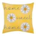 Yellow daisy pillow cover, sweet home decorative cushion case for spring home decor. - 29
