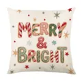 Christmas decorative throw pillow cover festive holiday cushion case for sofa bed - Style 30