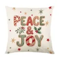 Christmas decorative pillow cover festive gingerbread letters cushion case without core - Style 31