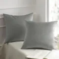 Modern minimalist solid color velvet pillowcase sofa cushion cover variant without inner core - 39# Fog Grey