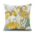 Vintage embroidered floral pillowcase throw pillow cover with elegant botanical pattern for home. - 55