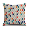 Fodera per cuscino decorativo geometrico minimalista moderno per divano soggiorno camera - Stampa Monofacciale 45x45cm / Multicolore