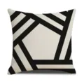 Modern geometric pattern linen pillowcase, minimalist sofa cushion cover for home decor. - 45 Size Linen Pillow Cover (Without Core) Single-Sided Print / 6JH(7)