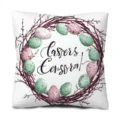 Housse de coussin decorative de Pâques en velours peau de peche pour decoration de canape. - 45 Taille Housse De Coussin En Velours Peau De Pêche (Sans Garnissage) Impression Simple Face / Style 3