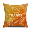 Federa cuscino Thanksgiving lino texture arancione fodera cuscino divano autunno casa - 45x45cm Stampa Monolaterale / modello 2