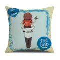 Father's Day cartoon printed throw pillow cover, cute sofa cushion case for home decor. - I Love You Dad Style / 45x45cm Single-Sided Print (Without Insert)
