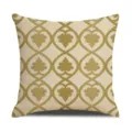 Moderner minimalistischer Leinen Kissenbezug mit retro geometrischem Blumenmuster fuer Sofa. - Stil 2