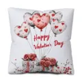 Valentine's Day Heart Balloon Pillow Cover Watercolor Rose Cushion Cover Sofa Home Decor - Watercolor Heart Balloon