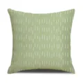 Funda de cojín de lino verde con patrón abstracto de líneas verticales para la decoración del hogar. - Tamaño 45 Funda de Cojín de Lino (Sin Núcleo) Estampado de Una Sola Cara / Estilo 8