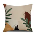 Funda de cojín decorativa con diseño botánico nórdico, funda de almohada minimalista. - Tamaño 45 Funda de Cojín de Lino (Sin Núcleo) Estampado de Una Sola Cara / Estilo 7