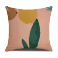 Funda de cojín de lino con diseño abstracto de planta y ave estilo nórdico moderno funda. - Tamaño 45 Funda de Cojín de Lino (Sin Núcleo) Estampado de Una Sola Cara / Estilo 9