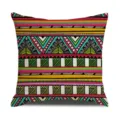 Bohemian style cushion cover with vibrant geometric pattern linen pillowcase for home decor sofa - 45 Size Single Print / Style 1