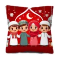 Cute cartoon festival print cushion cover for living room sofa bedroom home decor throw pillow - Style 4 / 45x45cm Single-Sided Print