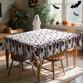 Nappe de Halloween en polyester pour table de salle a manger impermeable decoration - HZB904-14