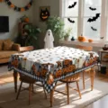 Nappe d'Halloween effrayante citrouille fantôme camion impression tissu déco table maison cuisine - HZB904-23
