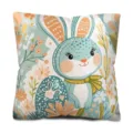 Osterei Kaninchen Kissenbezug Frühlingsdeko Sofa Zierkissenhülle Pfirsichhaut Stoff - 45x45cm / FH48(4)
