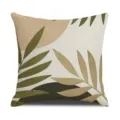 Nordic style plant print linen pillow cover, modern minimalist sofa cushion cover design. - Pattern 4