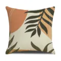 Nordic minimalist abstract plant pillow cover, modern linen cushion cover for sofa decor. - Pattern 1