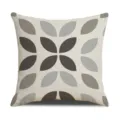 Modern minimalist linen throw pillow cover with geometric leaf pattern for sofa decor. - 45 Size Linen Pillow Cover (Without Core) Single-Sided Print / Style 1