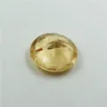 Redondo cristal amarillo diamante facetado gema DIY accesorio joyeria decoracion. - 4 x 2.3cm / Champán
