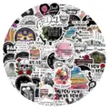 60pcs Dark Romance Reader Stickers Waterproof Vinyl Decals for Laptop Guitar Luggage Decor - 60 Pieces/Pack