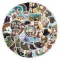 50 Stk Süße Otter Wasserdichte Aufkleber Cartoon DIY Dekoration für Laptop Handy - 50 Stück/Packung