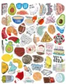 Cute aesthetic graffiti stickers pack, waterproof vinyl decals for laptop water bottle. - Vines-50pcs