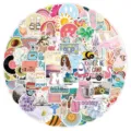 200Stk asthetische Sommer Graffiti Aufkleber wasserdichte Vinyl Decals fur Laptop Koffer Auto Flasche - Sommer Frische A / 100 Stück/Packung