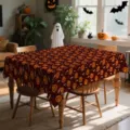 Αδιάβροχο τραπεζομάντιλο Halloween πολυεστέρα για τραπέζι φαγητού κολοκύθα νυχτερίδα - 40x60cm (20g) / HZB904-1