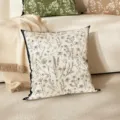 Linen floral print throw pillow for living room sofa bedroom home decorative cushion cover - 45*45cm Linen Single Sided Without Core / HYMD38-9