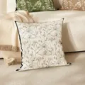 Linen floral print throw pillow for sofa bedroom home decor cushion cover soft breathable - 45*45cm Linen Single Sided Without Core / HYMD38-7