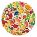 Set di 60 colorati e simpatici adesivi di frutta fresca per custodia e borraccia - 60 Pezzi/Confezione