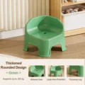 Children plastic stool cute baby low chair green anti-rollover kids seating furniture - 1 Piece/Pack / Green