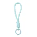 Blue braided phone lanyard strap DIY mobile charm accessory replacement cute decorative phone rope - Mint Green