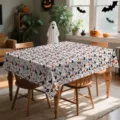 Τραπεζομάντηλο Halloween με μοτίβα κολοκύθας και αράχνης για εορταστική διακόσμηση. - 40x60cm (20g) / HZB904-6