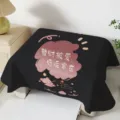 Black fabric cute bear printed dust cover for small home appliances and kitchen equipment. - 90*90cm / HGJ5-3