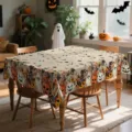Τραπεζομάντιλο Halloween ορθογώνιο πολυεστέρα κάλυψη τραπεζιού κολοκύθα φάντασμα ντεκόρ - 40x60cm (20g) / HZB904-20