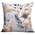 Digital printed throw pillow cover, elegant floral botanical cushion case for home sofa decor. - A1654-15